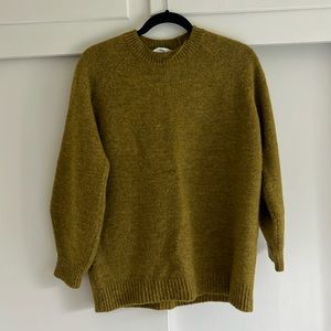 Mango chartreuse sweater